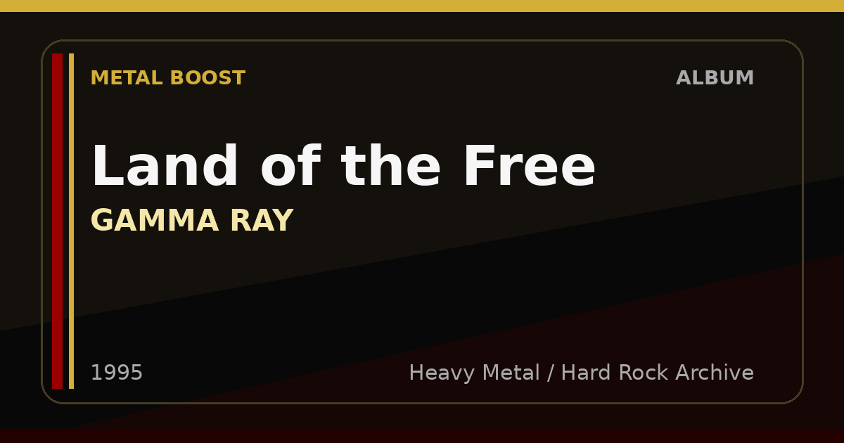 Land of the Free – GAMMA RAY | METAL BOOST album visual