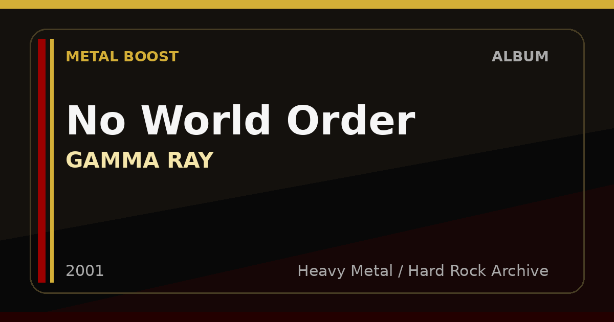 No World Order – GAMMA RAY | METAL BOOST album visual