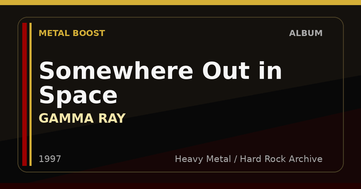 Somewhere Out in Space – GAMMA RAY | METAL BOOST album visual
