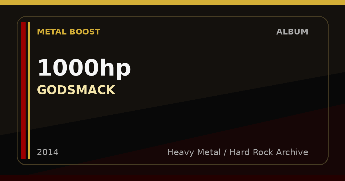 1000hp – GODSMACK | METAL BOOST album visual