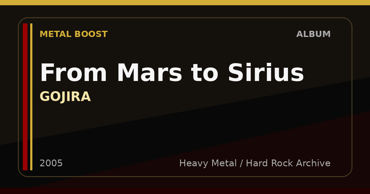 From Mars to Sirius – GOJIRA | METAL BOOST album visual