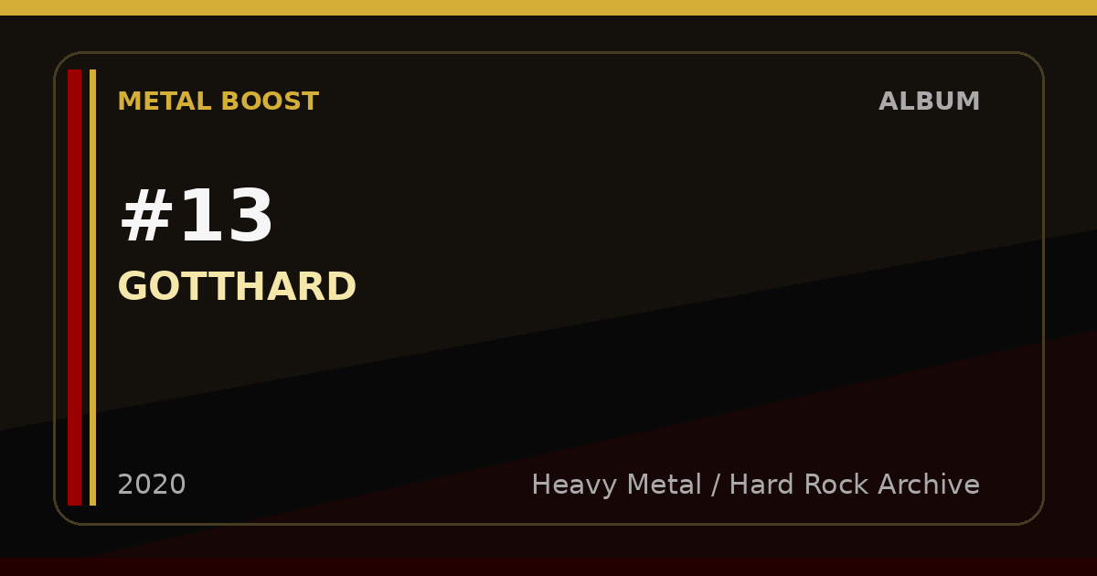 #13 – GOTTHARD | METAL BOOST album visual