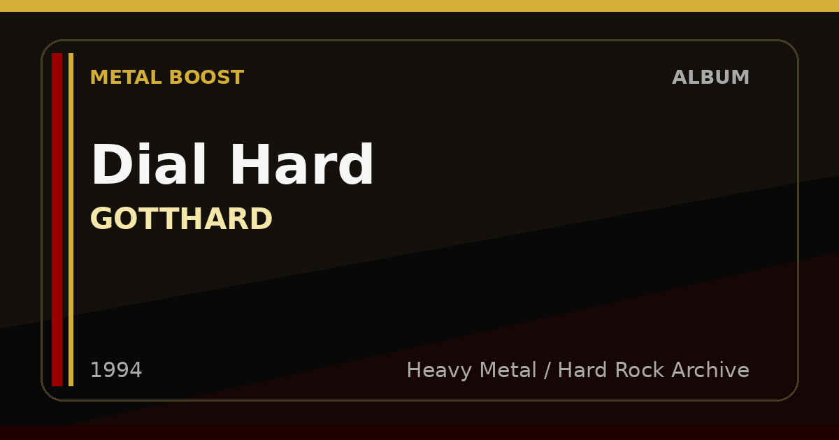 Dial Hard – GOTTHARD | METAL BOOST album visual