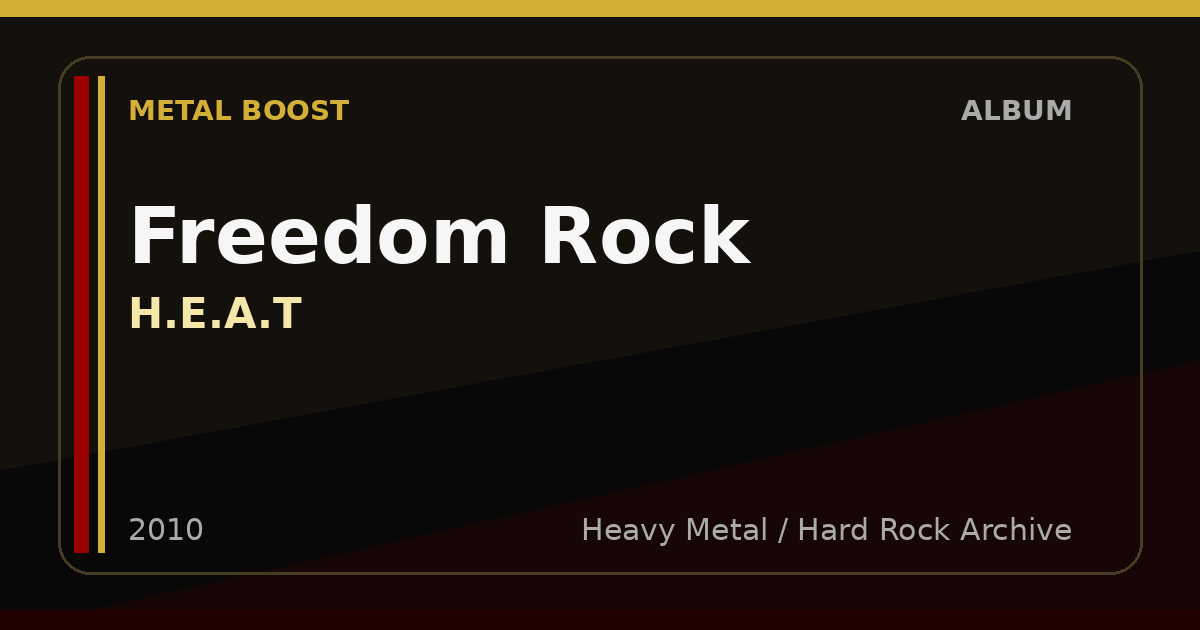 Freedom Rock – H.E.A.T | METAL BOOST album visual