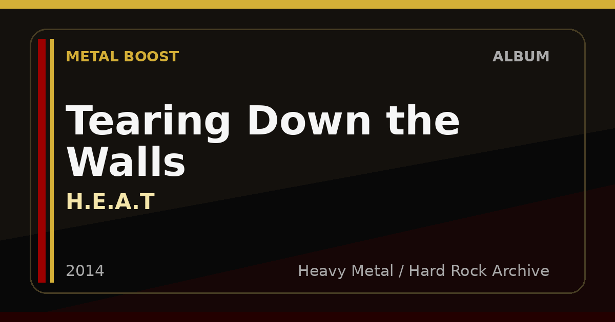 Tearing Down the Walls – H.E.A.T | METAL BOOST album visual