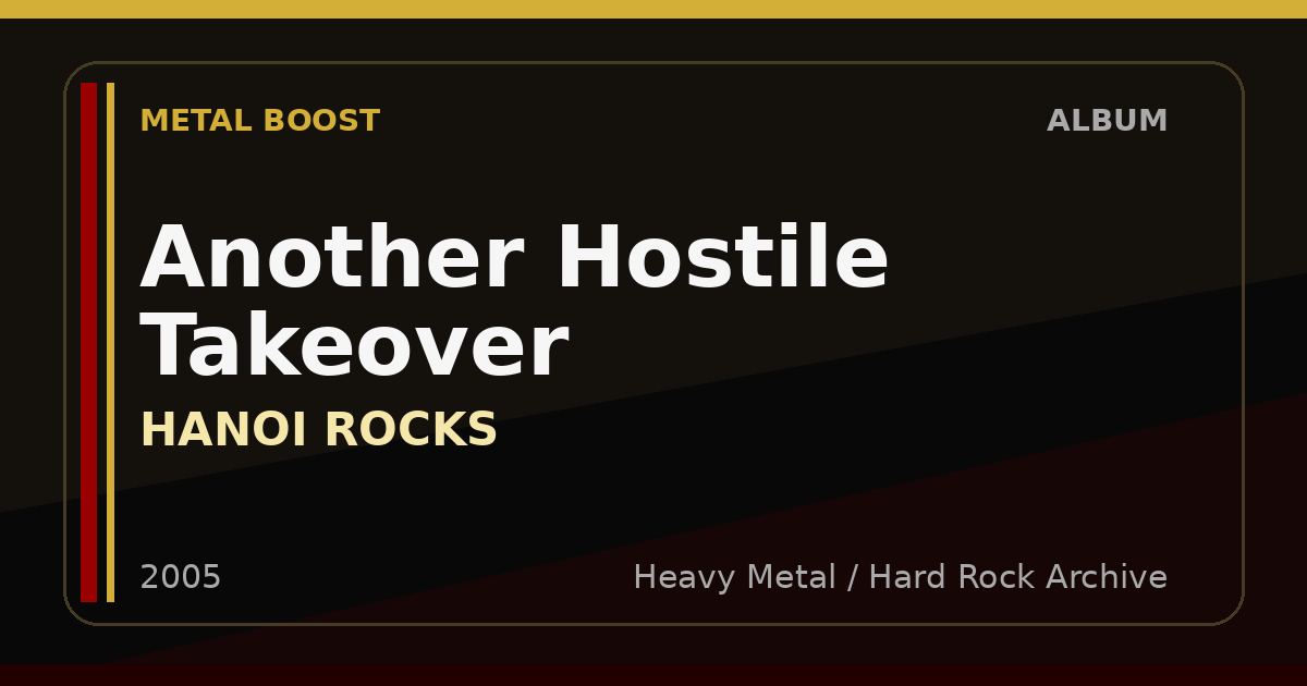 Another Hostile Takeover – HANOI ROCKS | METAL BOOST album visual