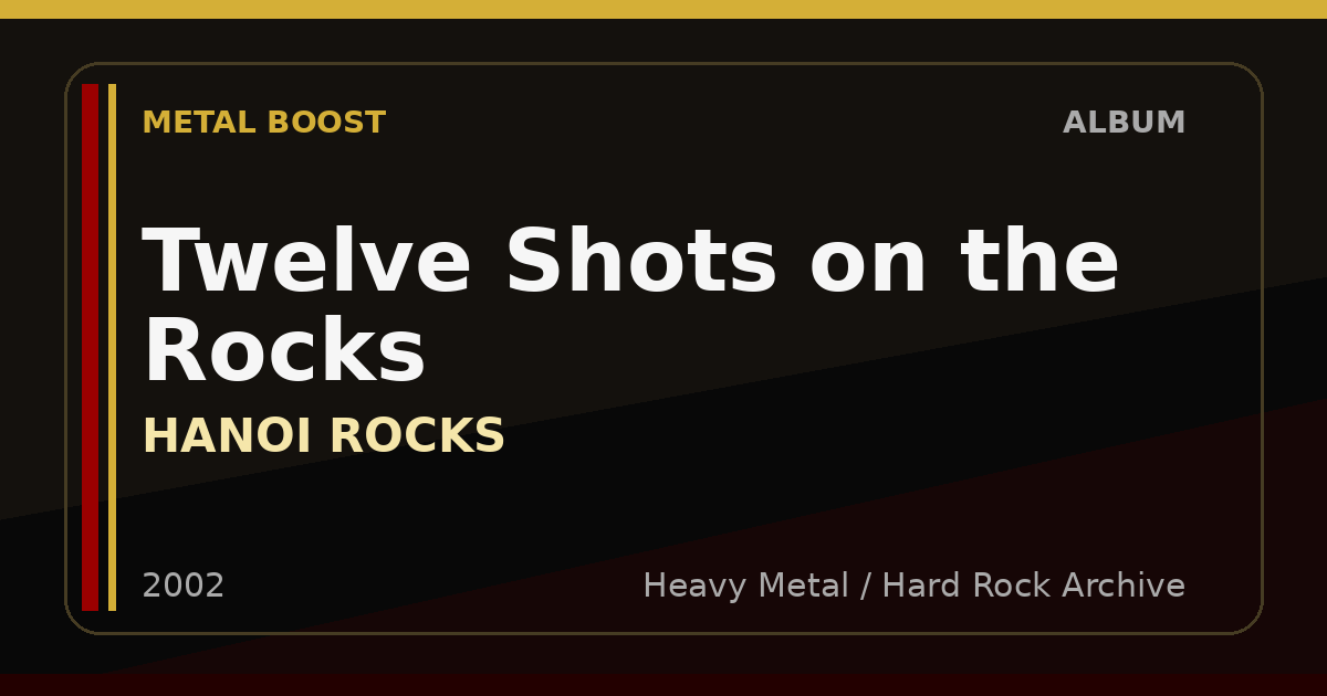 Twelve Shots on the Rocks – HANOI ROCKS | METAL BOOST album visual