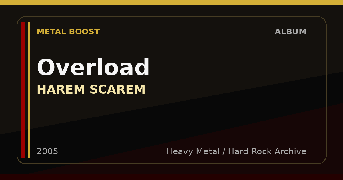 Overload – HAREM SCAREM | METAL BOOST album visual