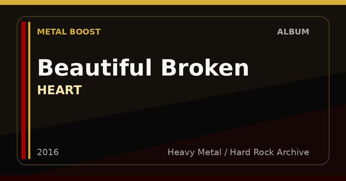 Beautiful Broken – HEART | METAL BOOST album visual