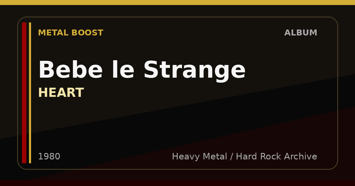 Bebe le Strange – HEART | METAL BOOST album visual