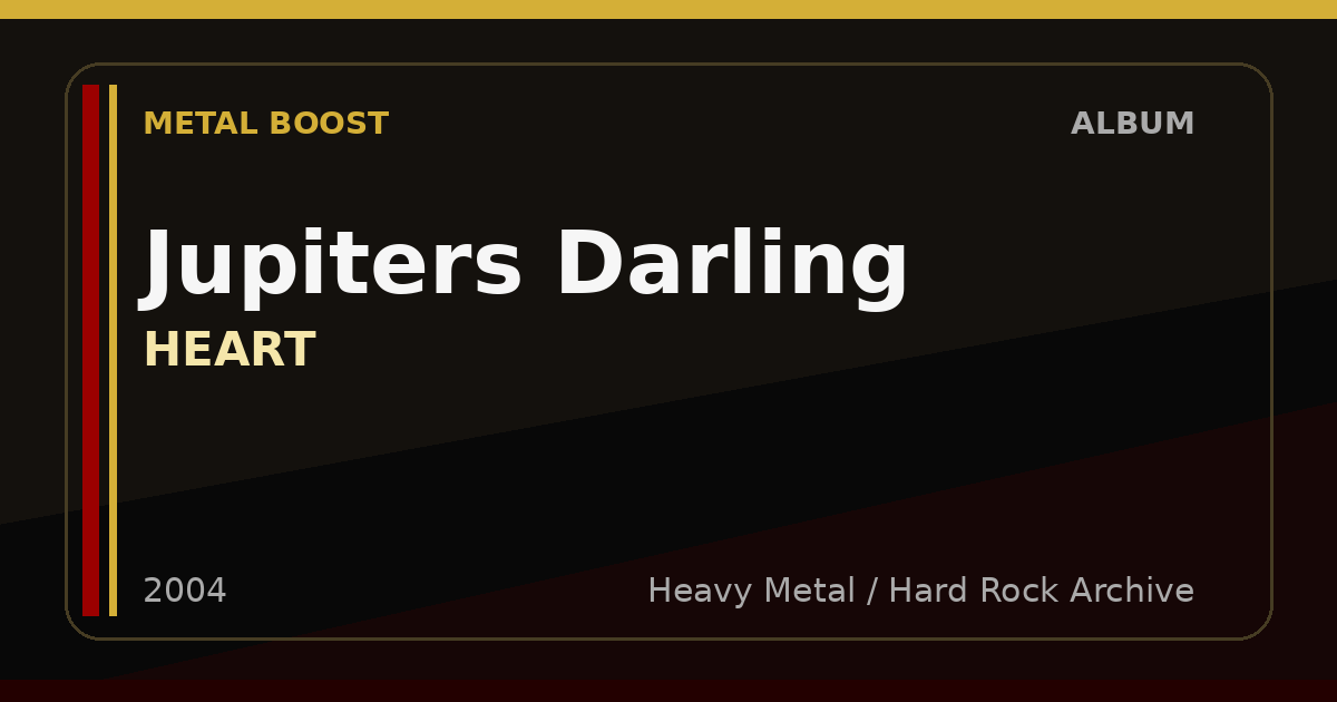 Jupiters Darling – HEART | METAL BOOST album visual