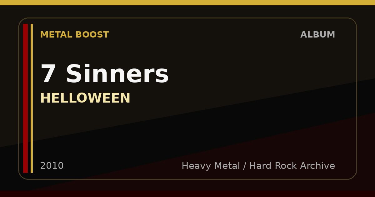 7 Sinners – HELLOWEEN | METAL BOOST album visual
