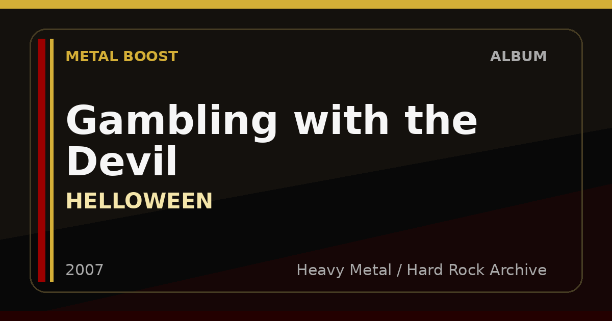 Gambling with the Devil – HELLOWEEN | METAL BOOST album visual