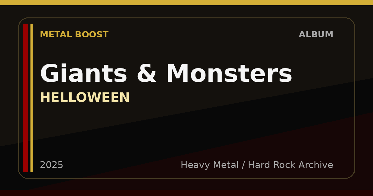 Giants & Monsters – HELLOWEEN | METAL BOOST album visual