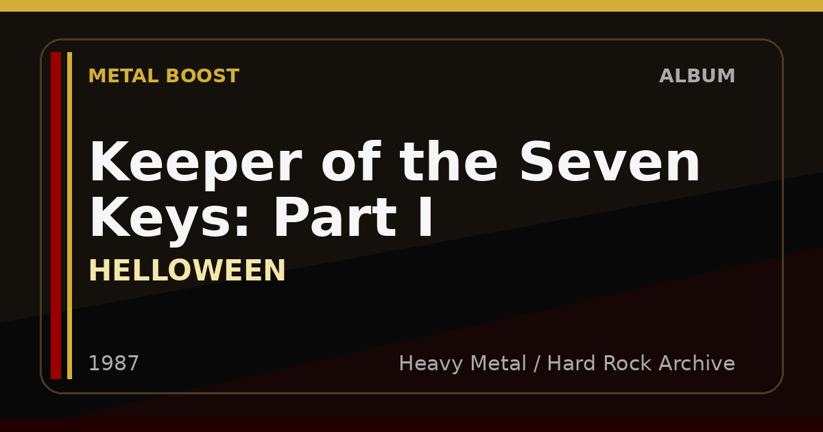 Keeper of the Seven Keys: Part I – HELLOWEEN | METAL BOOST album visual