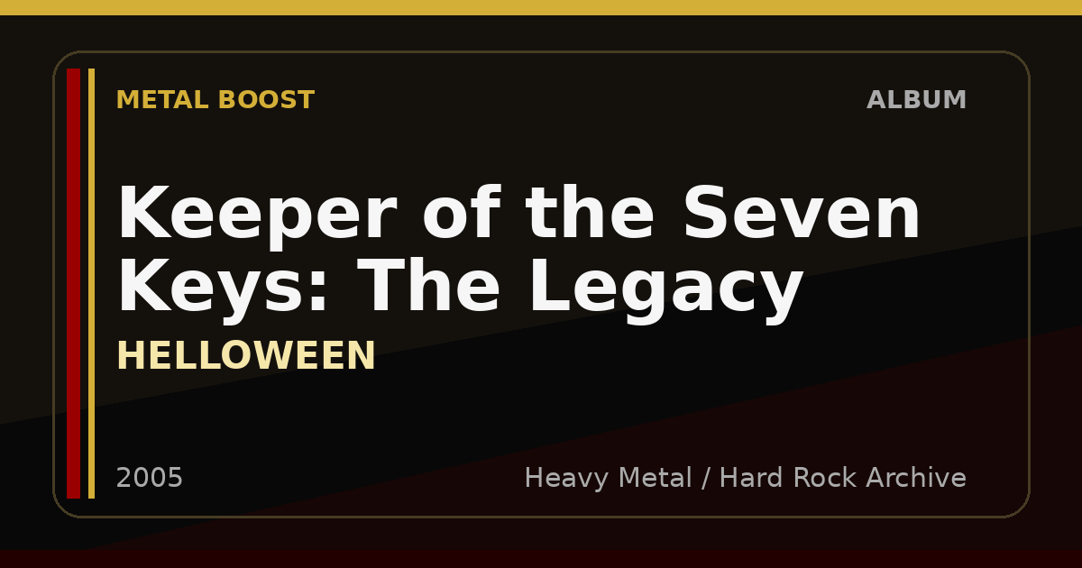 Keeper of the Seven Keys: The Legacy – HELLOWEEN | METAL BOOST album visual