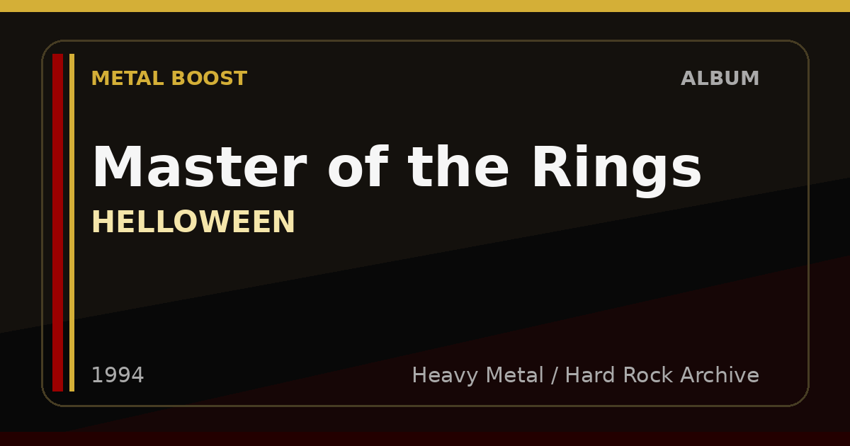 Master of the Rings – HELLOWEEN | METAL BOOST album visual