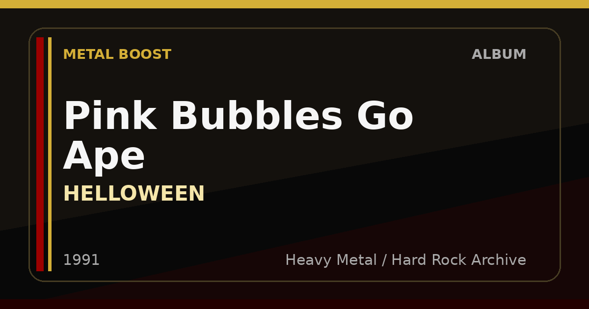 Pink Bubbles Go Ape – HELLOWEEN | METAL BOOST album visual