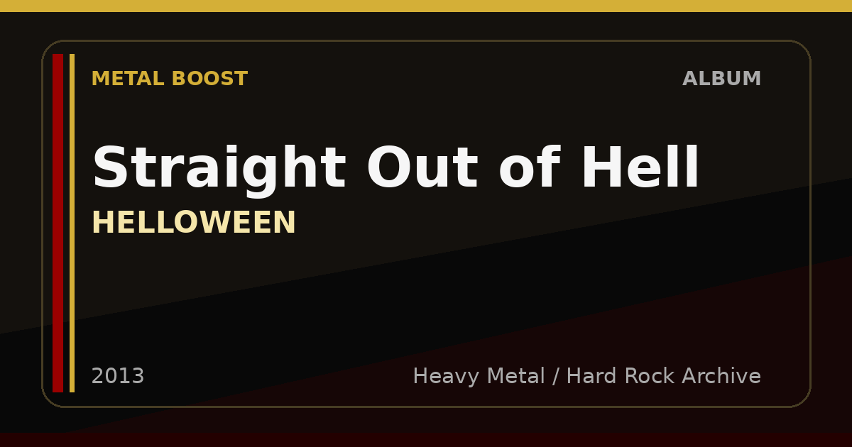 Straight Out of Hell – HELLOWEEN | METAL BOOST album visual