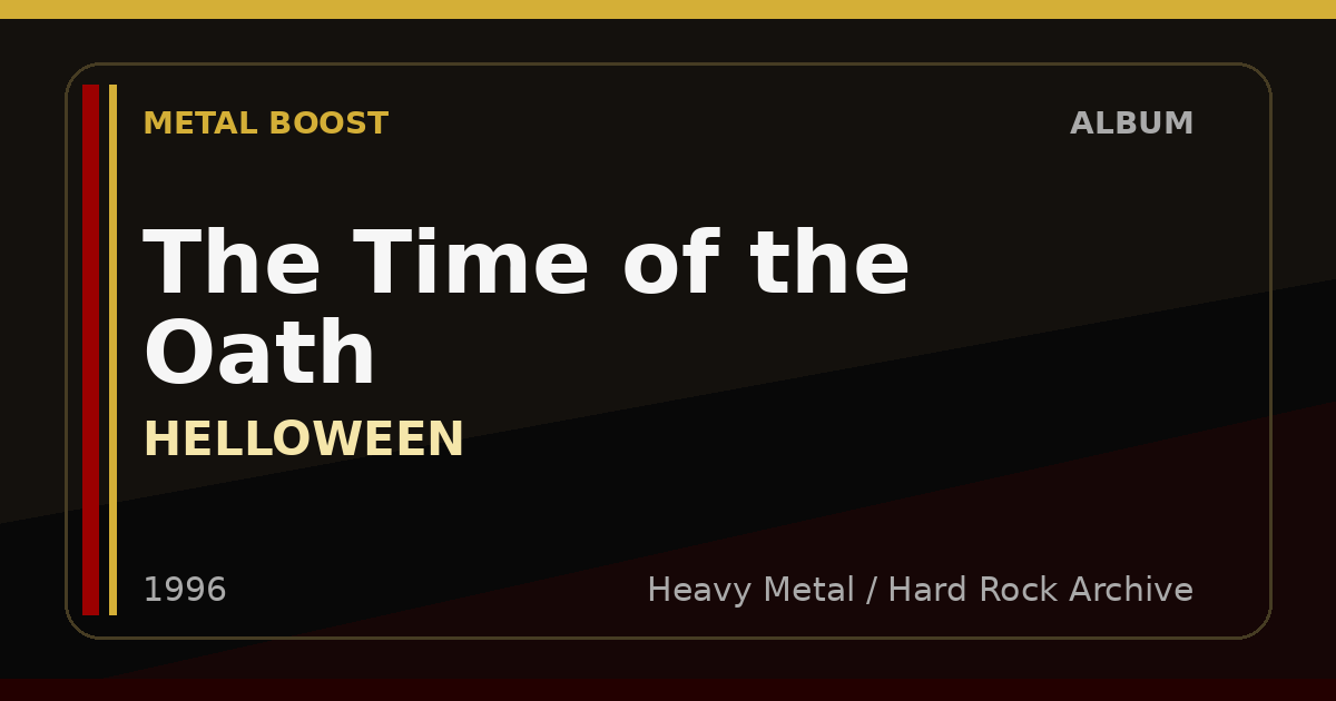 The Time of the Oath – HELLOWEEN | METAL BOOST album visual
