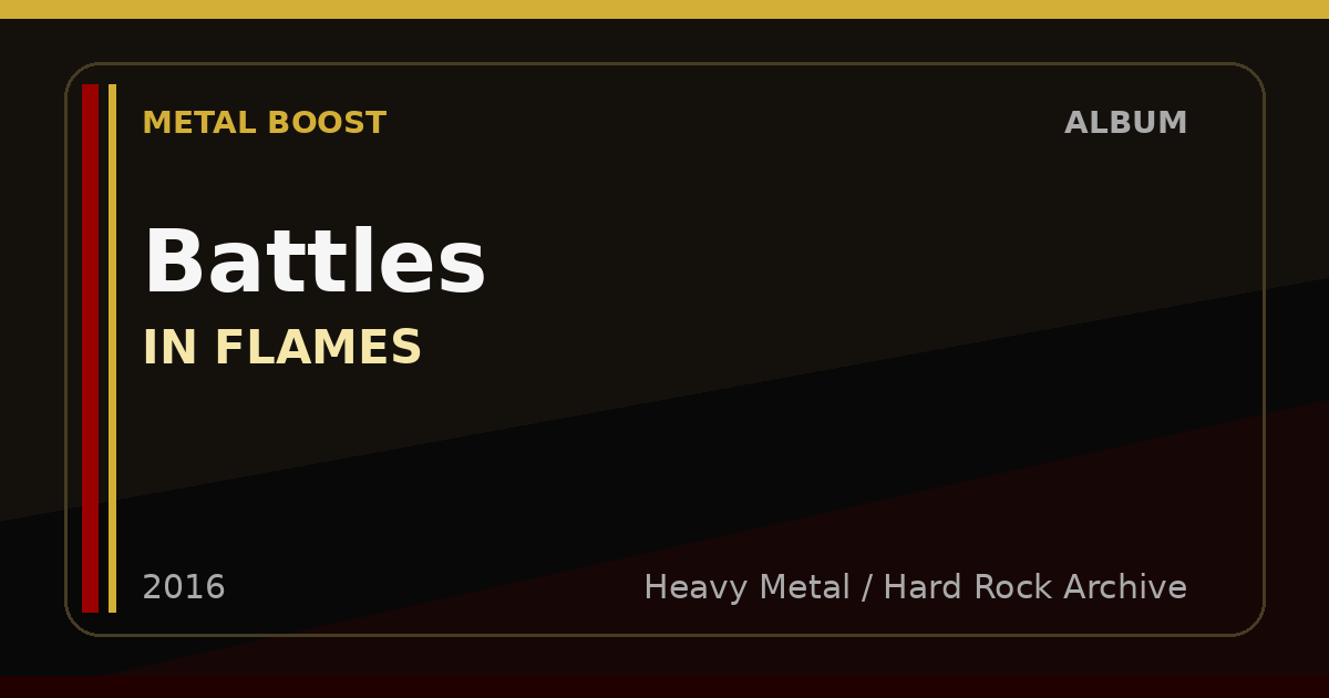Battles – IN FLAMES | METAL BOOST album visual