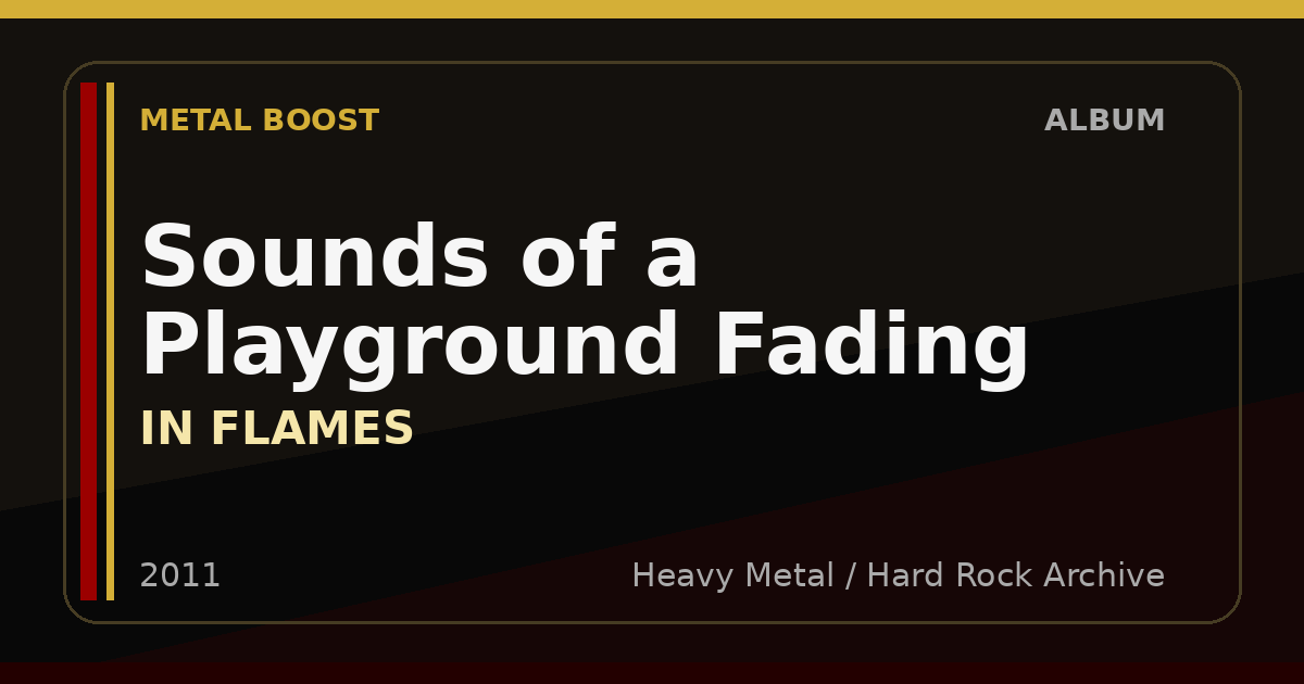 Sounds of a Playground Fading – IN FLAMES | METAL BOOST album visual