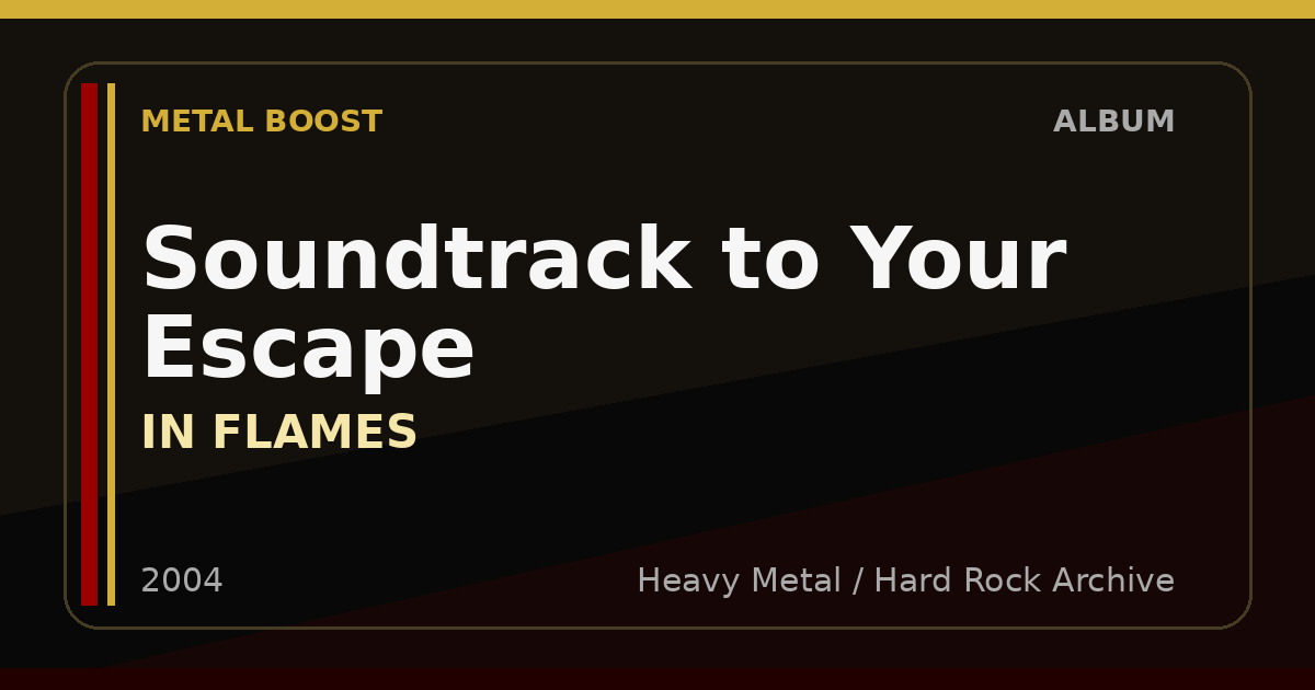 Soundtrack to Your Escape – IN FLAMES | METAL BOOST album visual