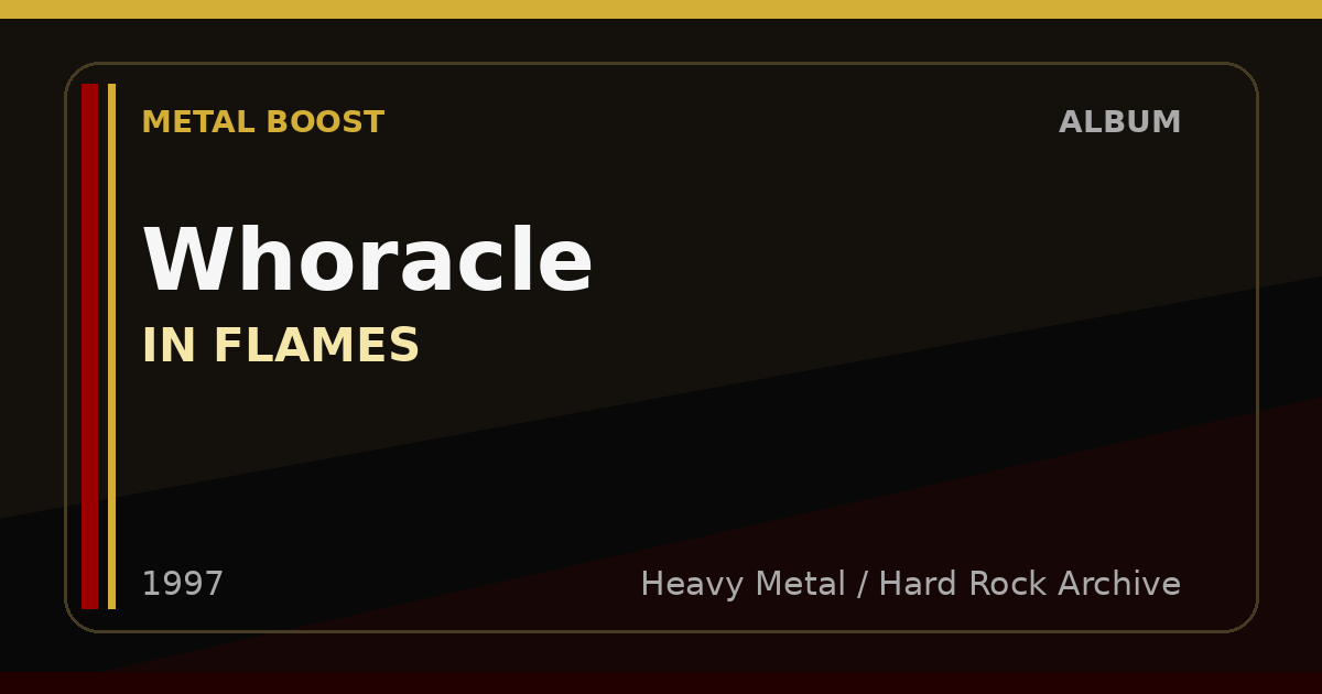 Whoracle – IN FLAMES | METAL BOOST album visual