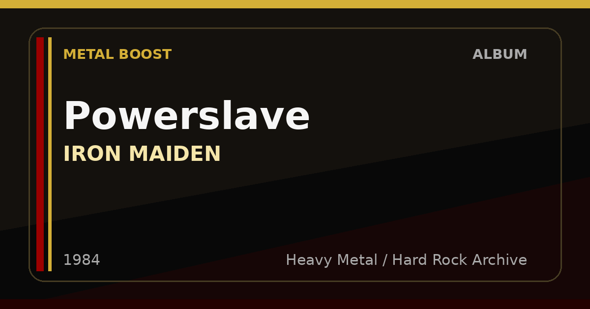 Powerslave – IRON MAIDEN | METAL BOOST album visual