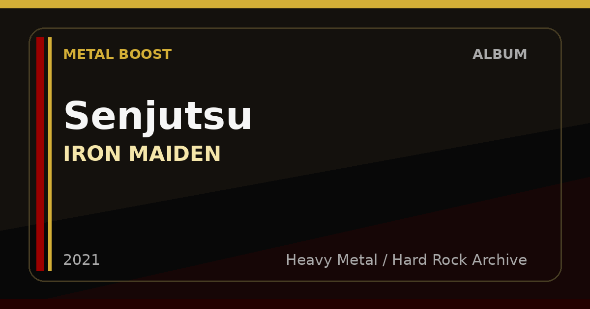 Senjutsu – IRON MAIDEN | METAL BOOST album visual