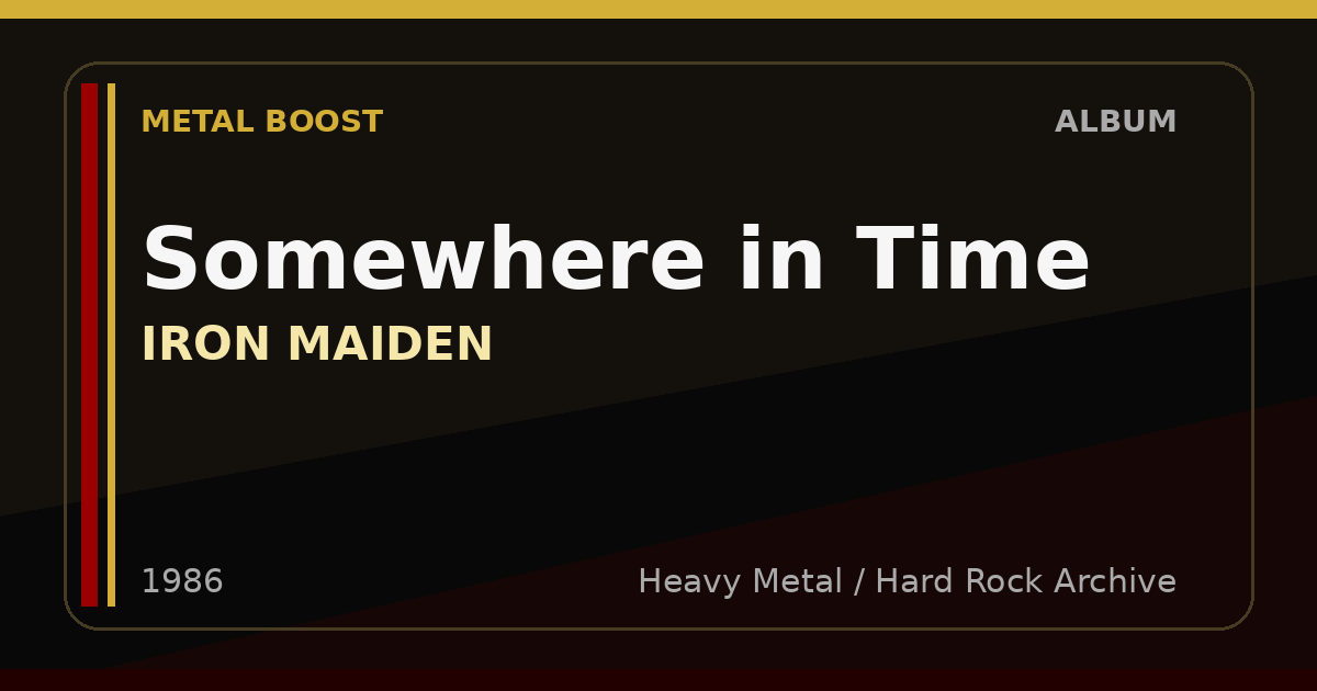 Somewhere in Time – IRON MAIDEN | METAL BOOST album visual