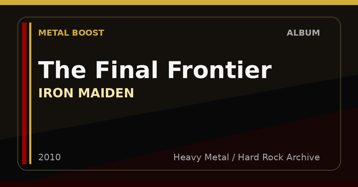 The Final Frontier – IRON MAIDEN | METAL BOOST album visual