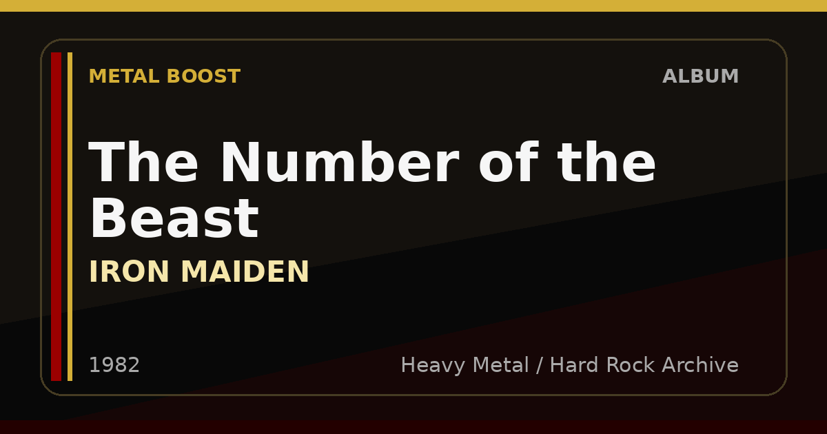 The Number of the Beast – IRON MAIDEN | METAL BOOST album visual