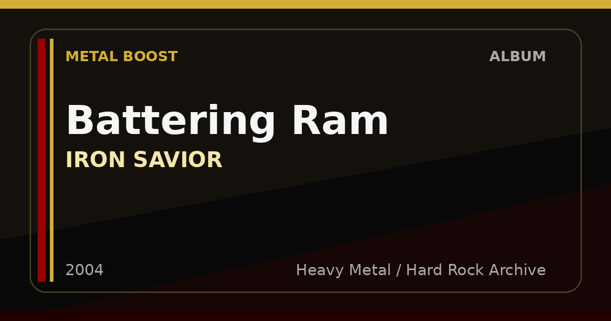 Battering Ram – IRON SAVIOR | METAL BOOST album visual