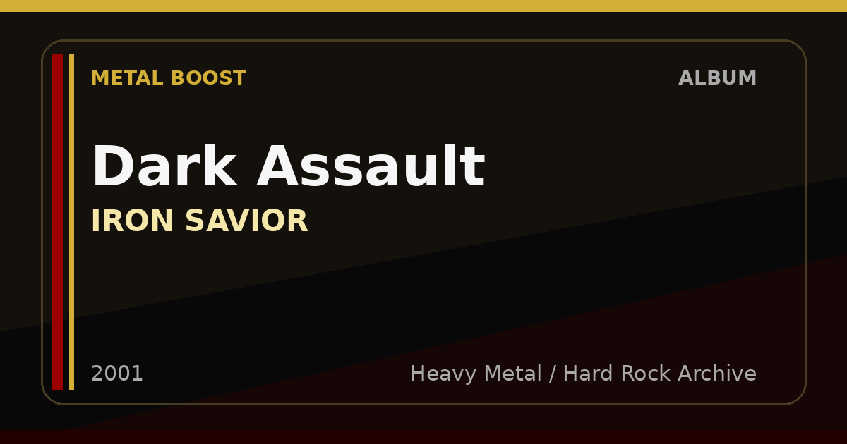 Dark Assault – IRON SAVIOR | METAL BOOST album visual
