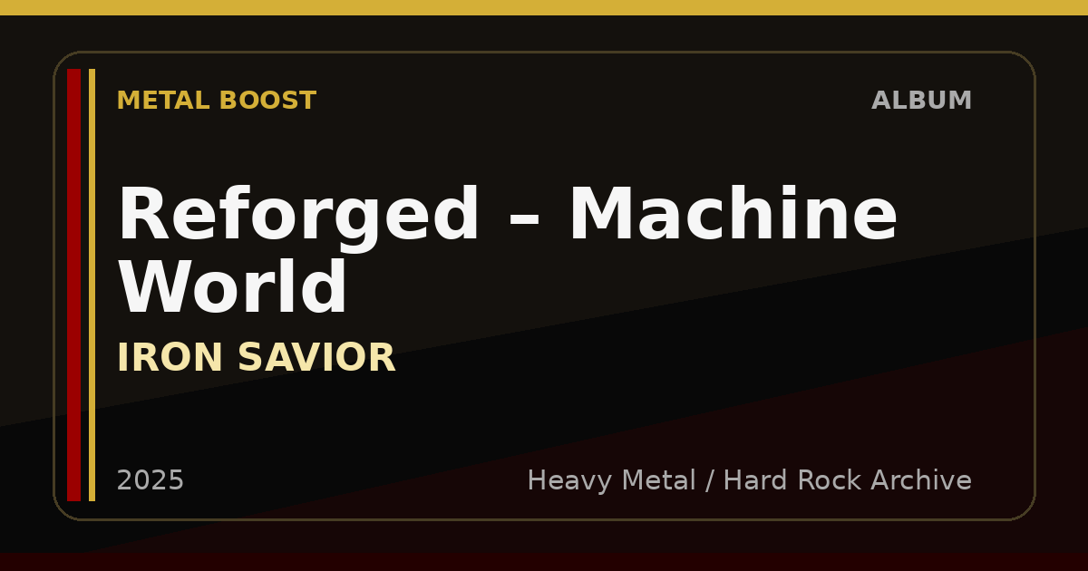 Reforged – Machine World – IRON SAVIOR | METAL BOOST album visual