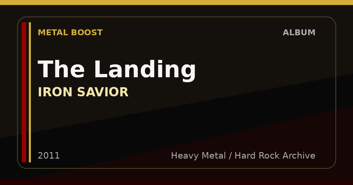 The Landing – IRON SAVIOR | METAL BOOST album visual