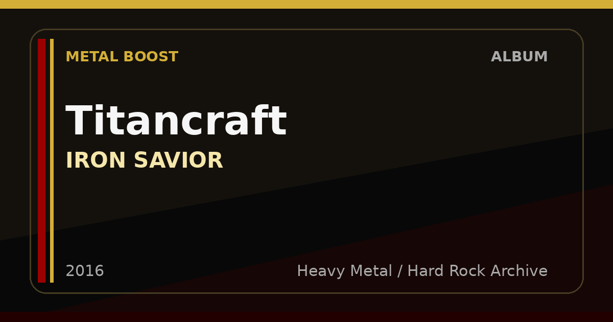 Titancraft – IRON SAVIOR | METAL BOOST album visual