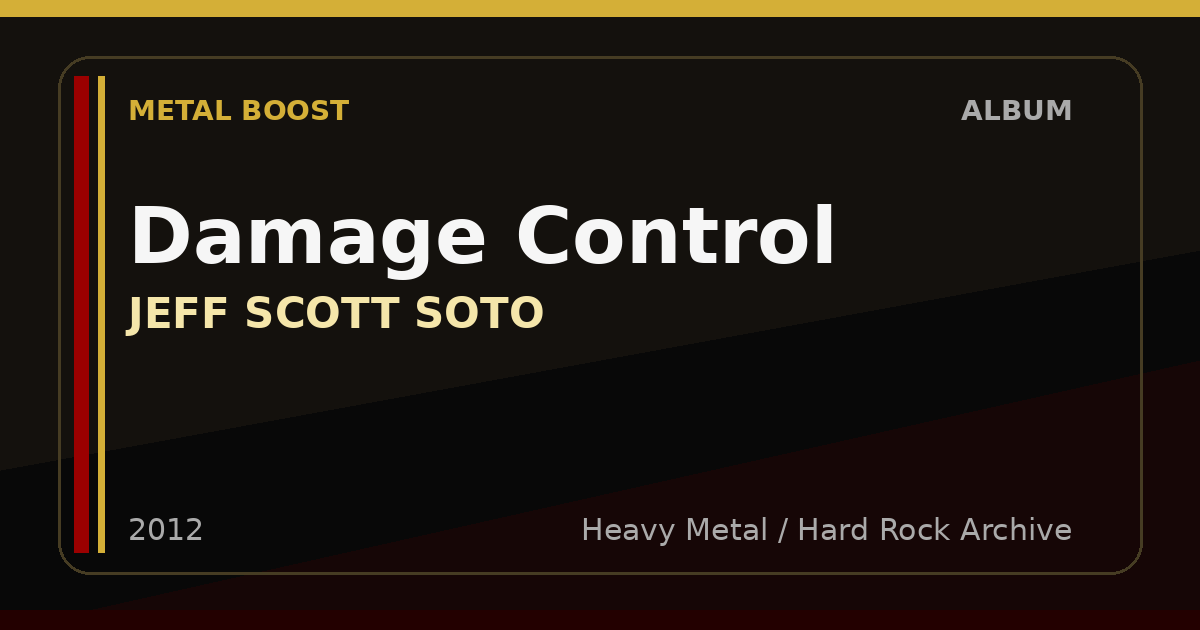Damage Control – JEFF SCOTT SOTO | METAL BOOST album visual