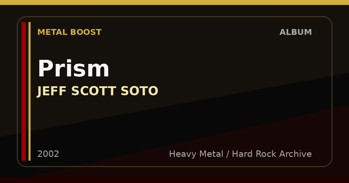 Prism – JEFF SCOTT SOTO | METAL BOOST album visual