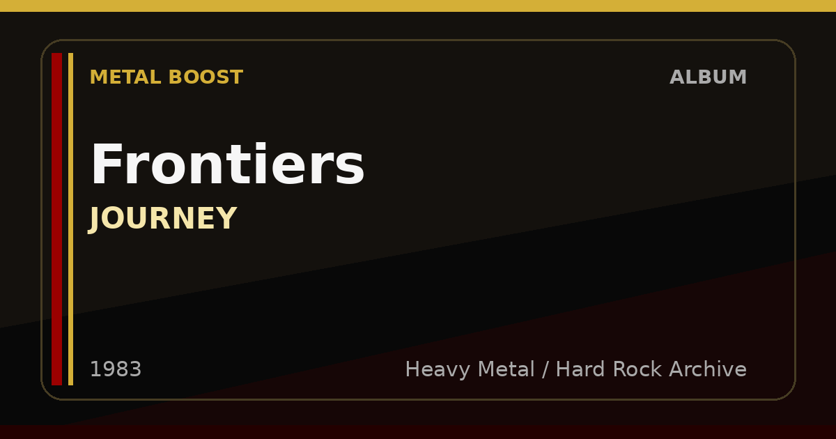Frontiers – JOURNEY | METAL BOOST album visual