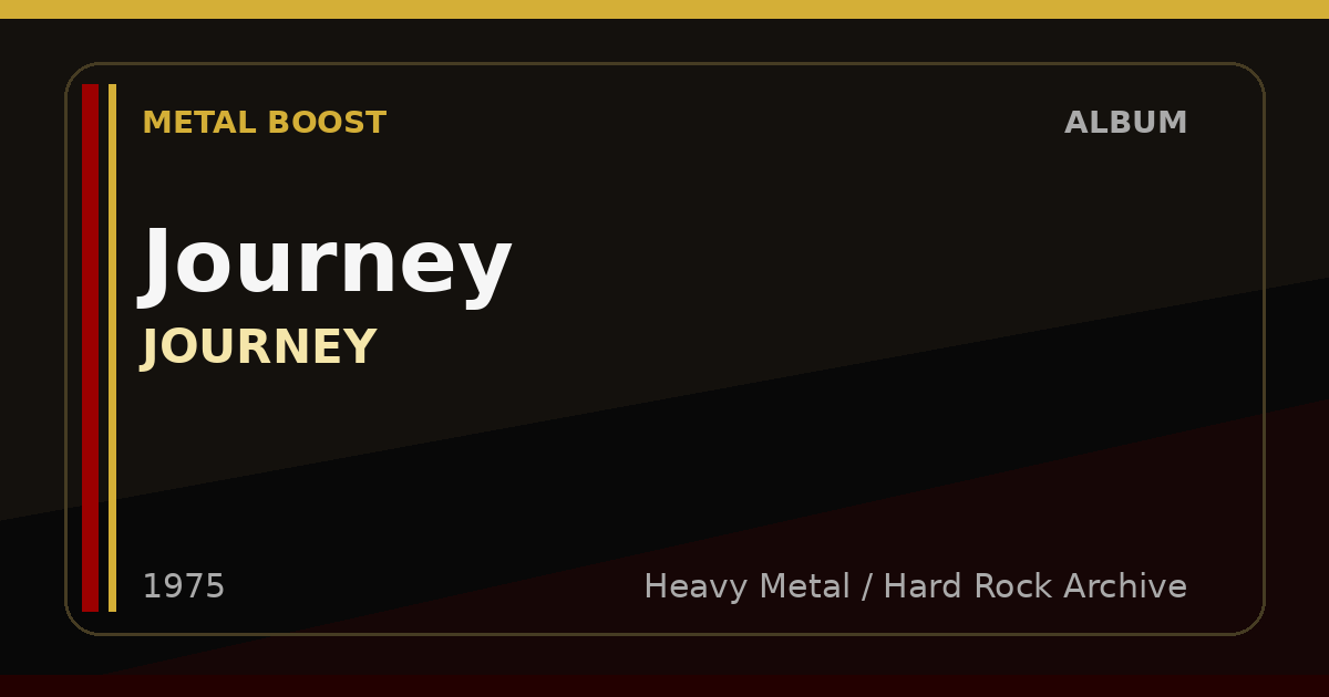 Journey – JOURNEY | METAL BOOST album visual