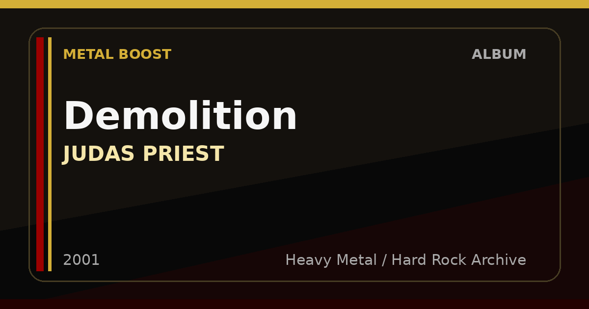 Demolition – JUDAS PRIEST | METAL BOOST album visual