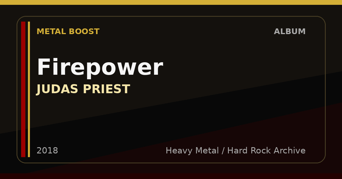 Firepower – JUDAS PRIEST | METAL BOOST album visual