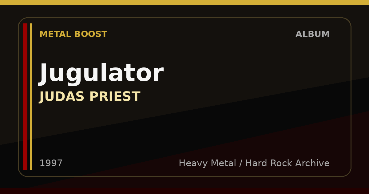 Jugulator – JUDAS PRIEST | METAL BOOST album visual