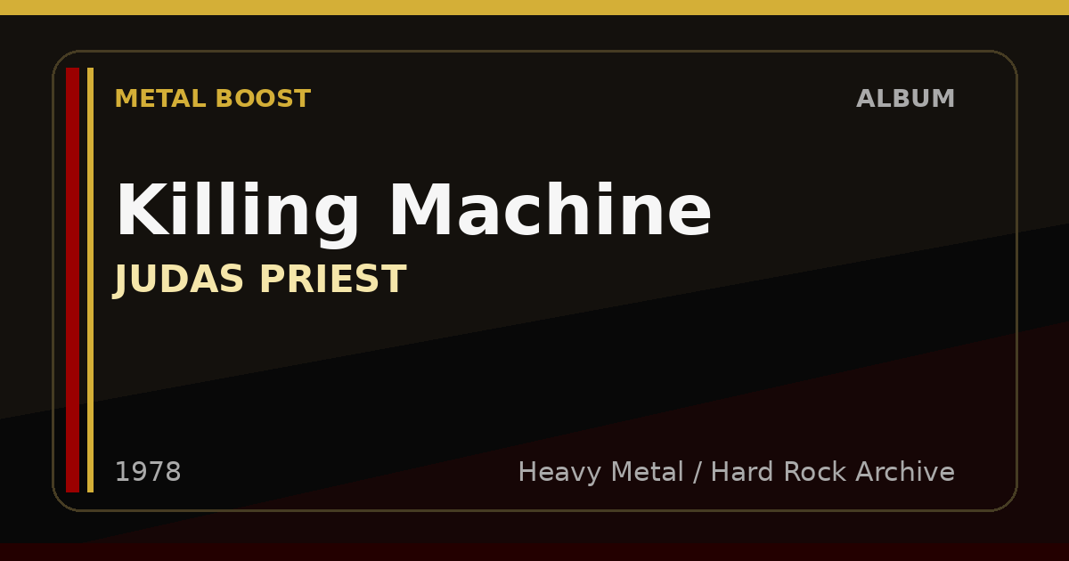 Killing Machine – JUDAS PRIEST | METAL BOOST album visual