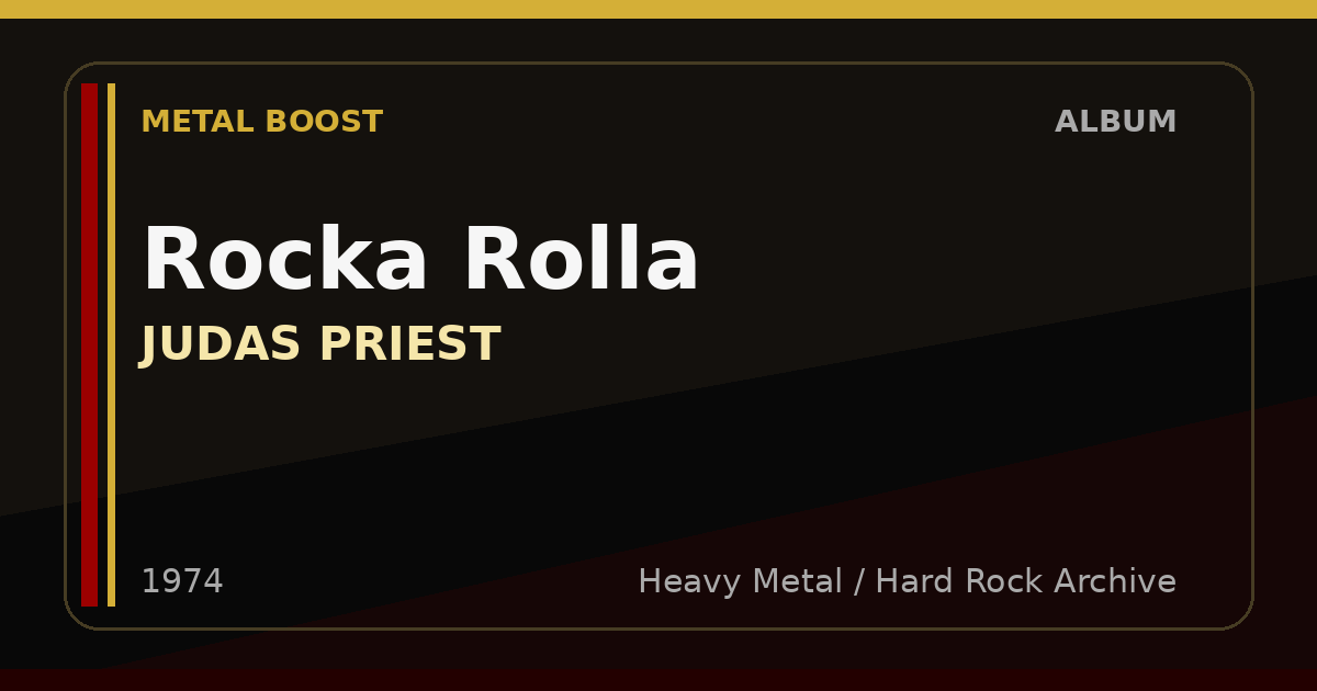 Rocka Rolla – JUDAS PRIEST | METAL BOOST album visual