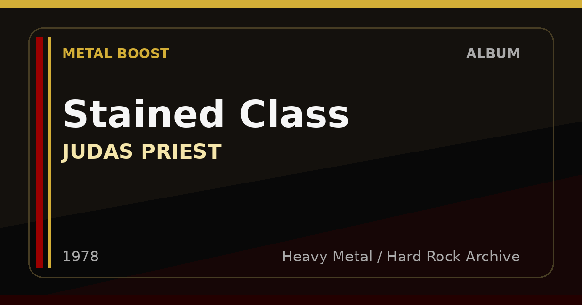 Stained Class – JUDAS PRIEST | METAL BOOST album visual