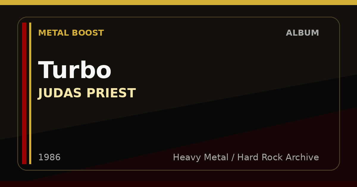 Turbo – JUDAS PRIEST | METAL BOOST album visual