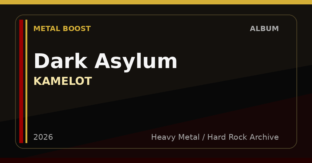 Dark Asylum – KAMELOT | METAL BOOST album visual